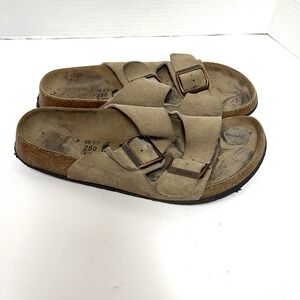 Betula Birkenstock Arizona Tan Women's 8 Narrow‎ EU39 Suede Sandals